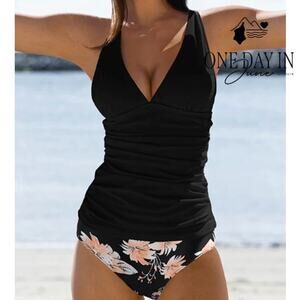 Beachsissi V Front High Waist Bikini Swimsuit Size L